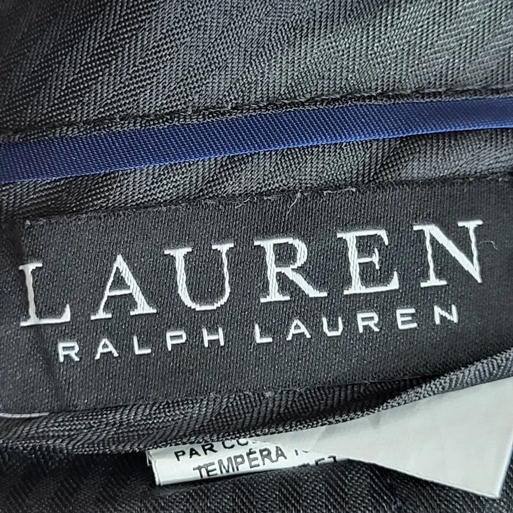 Lauren Ralph Lauren Dress Pants Men 40x30 Navy Glen Plaid Stretch Trousers - Picture 3 of 13